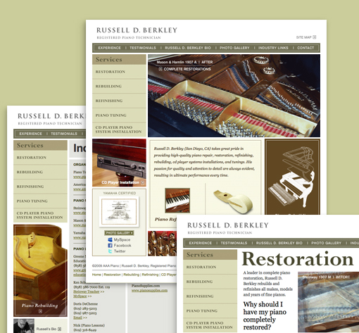 Berkley Piano Website